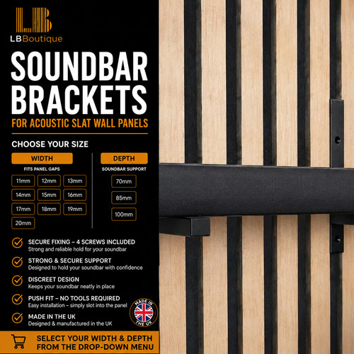 Soundbar brackets for acoustic - brackets,